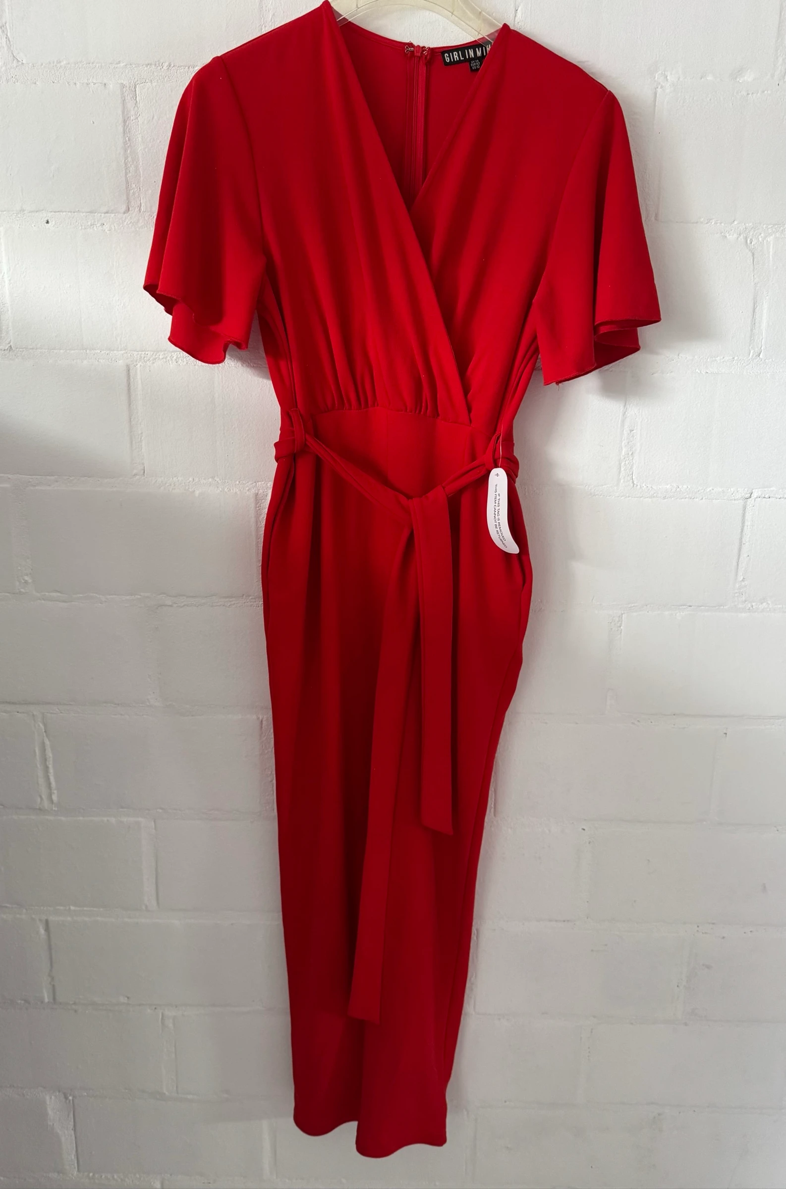 Girl In Mind rode jumpsuit nieuw met labels maat 42 – photo 3